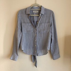Madewell striped button down